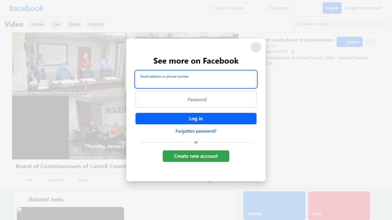 Board of Commissioners of Carroll County, Ohio - General Session - January 8, 2026 Carroll County Board of Commissioners Facebook